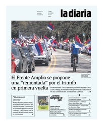 Tapa de la diaria del lunes 21 de octubre de 2024