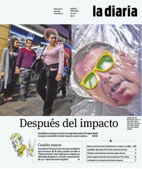 Tapa de la diaria del martes 9 de octubre de 2018