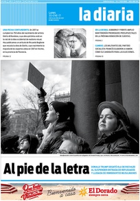 Tapa de la diaria del lunes 30 de enero de 2017