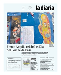 Tapa de la diaria del jueves 26 de agosto de 2021