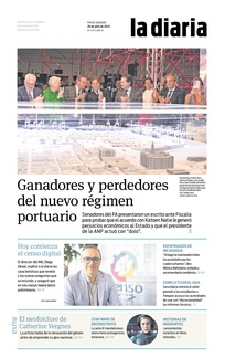 Tapa de la diaria del sábado 29 de abril de 2023