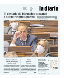 Tapa de la diaria del lunes 12 de octubre de 2020