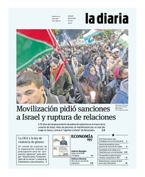 Tapa de la diaria del jueves 16 de mayo de 2024