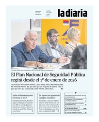 Tapa de la diaria del martes 2 de diciembre de 2025