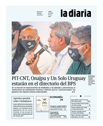 Tapa de la diaria del lunes 29 de noviembre de 2021