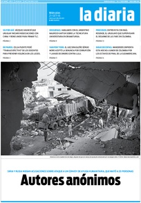 Tapa de la diaria del miércoles 21 de septiembre de 2016