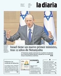 Tapa de la diaria del lunes 14 de junio de 2021