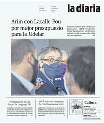 Tapa de la diaria del viernes 25 de septiembre de 2020