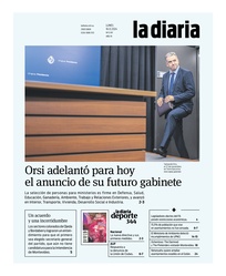 Tapa de la diaria del lunes 16 de diciembre de 2024