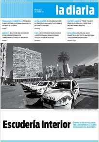 Tapa de la diaria del miércoles 28 de marzo de 2018