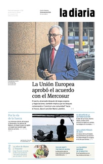 Tapa de la diaria del sábado 10 de enero de 2026