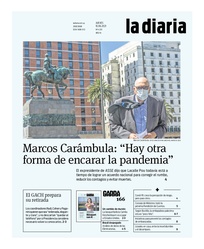 Tapa de la diaria del jueves 10 de junio de 2021