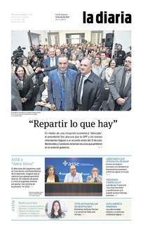 Tapa de la diaria del sábado 12 de julio de 2025