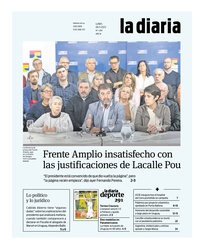 Tapa de la diaria del lunes 6 de noviembre de 2023