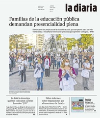 Tapa de la diaria del jueves 15 de octubre de 2020