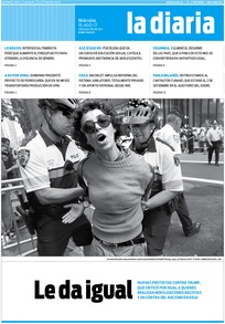 Tapa de la diaria del miércoles 16 de agosto de 2017