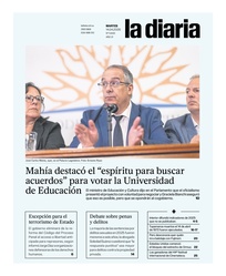 Tapa de la diaria del martes 14 de abril de 2026