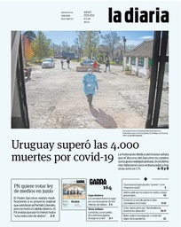 Tapa de la diaria del jueves 27 de mayo de 2021