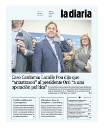 Tapa de la diaria del martes 28 de octubre de 2025