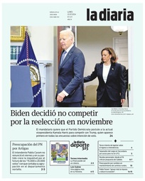 Tapa de la diaria del lunes 22 de julio de 2024