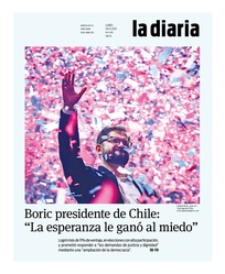 Tapa de la diaria del lunes 20 de diciembre de 2021