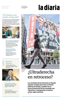 Tapa de la diaria del sábado 29 de julio de 2023