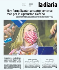 Tapa de la diaria del miércoles 19 de agosto de 2020
