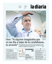 Tapa de la diaria del jueves 14 de marzo de 2024