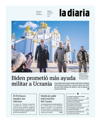 Tapa de la diaria del martes 21 de febrero de 2023