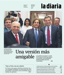 Tapa de la diaria del miércoles 6 de noviembre de 2019