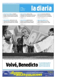 Tapa de la diaria del jueves 14 de marzo de 2013