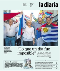 Tapa de la diaria del miércoles 27 de marzo de 2019