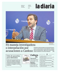 Tapa de la diaria del viernes 13 de agosto de 2021