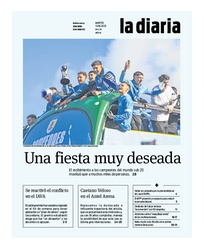 Tapa de la diaria del martes 13 de junio de 2023