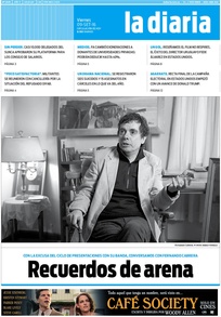 Tapa de la diaria del viernes 9 de septiembre de 2016
