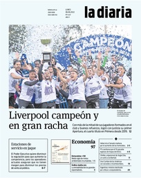 Tapa de la diaria del lunes 6 de junio de 2022