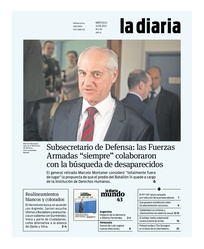 Tapa de la diaria del miércoles 14 de agosto de 2024