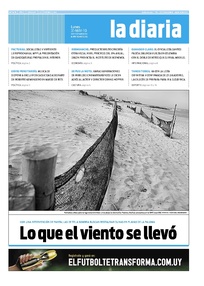 Tapa de la diaria del lunes 31 de mayo de 2010