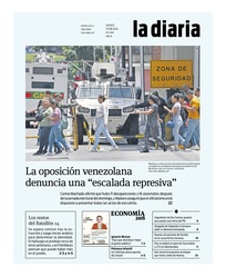 Tapa de la diaria del jueves 1 de agosto de 2024