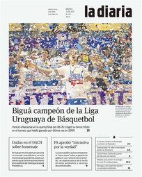 Tapa de la diaria del martes 22 de junio de 2021