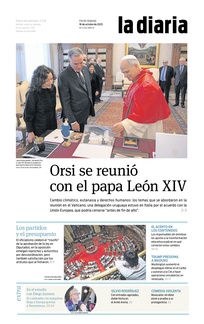 Tapa de la diaria del sábado 18 de octubre de 2025