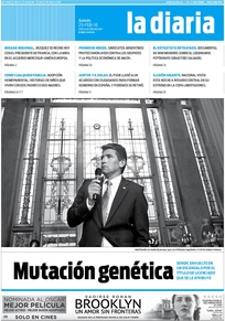 Tapa de la diaria del jueves 25 de febrero de 2016