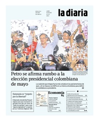 Tapa de la diaria del lunes 14 de marzo de 2022