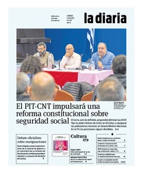 Tapa de la diaria del viernes 11 de agosto de 2023