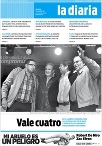 Tapa de la diaria del jueves 31 de marzo de 2016