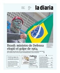 Tapa de la diaria del jueves 1 de abril de 2021