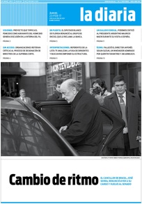 Tapa de la diaria del jueves 23 de febrero de 2017