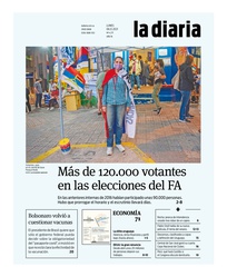 Tapa de la diaria del lunes 6 de diciembre de 2021