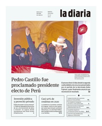 Tapa de la diaria del martes 20 de julio de 2021