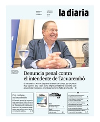 Tapa de la diaria del miércoles 4 de septiembre de 2024